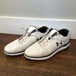 Under Armour HOVR Golf Shoes - Men’s 12 - White & Black - Great Condition